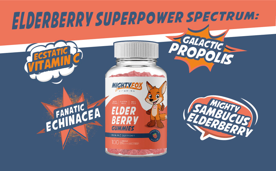 Elderberry Gummies - Mighty Fox Vitamins